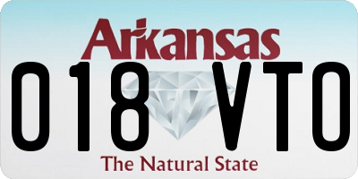 AR license plate 018VTO