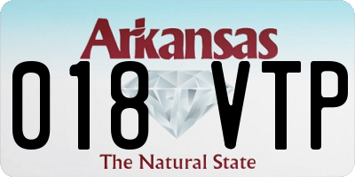 AR license plate 018VTP