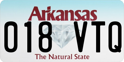 AR license plate 018VTQ