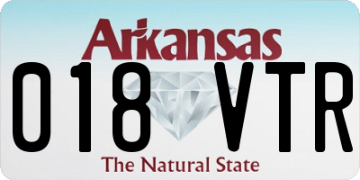 AR license plate 018VTR