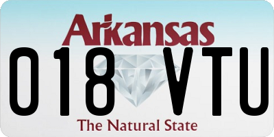 AR license plate 018VTU