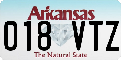 AR license plate 018VTZ