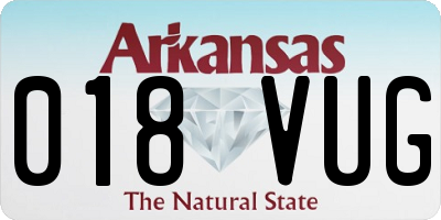 AR license plate 018VUG
