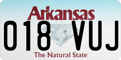 AR license plate 018VUJ