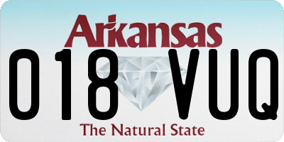 AR license plate 018VUQ