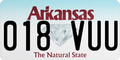 AR license plate 018VUU