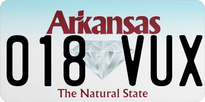AR license plate 018VUX