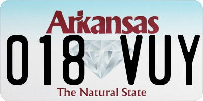 AR license plate 018VUY