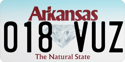 AR license plate 018VUZ