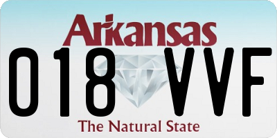 AR license plate 018VVF