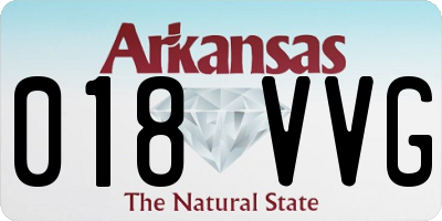 AR license plate 018VVG