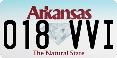 AR license plate 018VVI