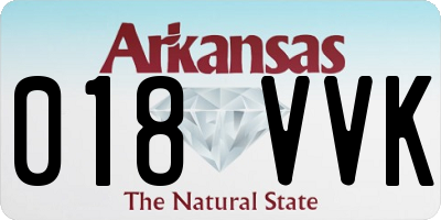 AR license plate 018VVK