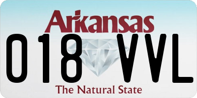 AR license plate 018VVL