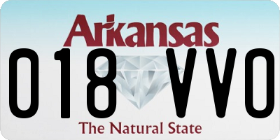 AR license plate 018VVO