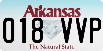 AR license plate 018VVP