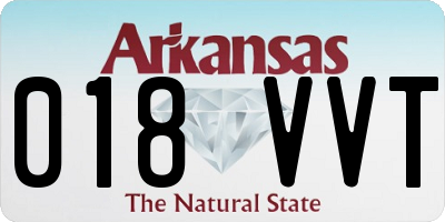 AR license plate 018VVT