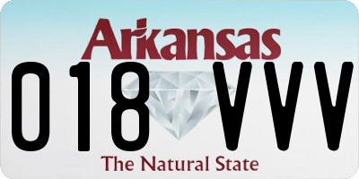 AR license plate 018VVV