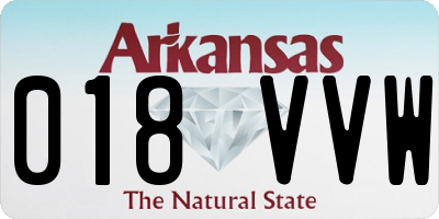 AR license plate 018VVW