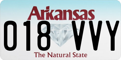 AR license plate 018VVY