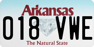 AR license plate 018VWE
