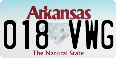 AR license plate 018VWG