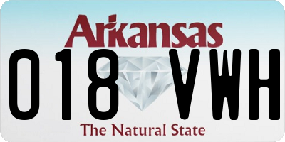 AR license plate 018VWH