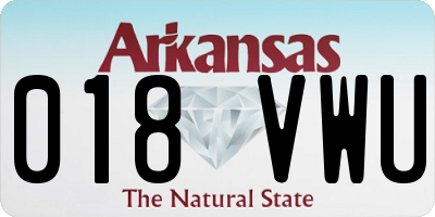 AR license plate 018VWU