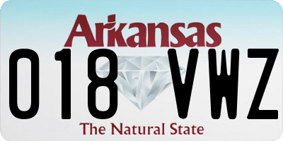 AR license plate 018VWZ
