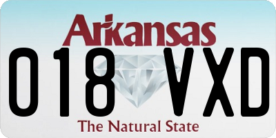AR license plate 018VXD