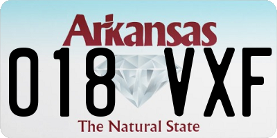 AR license plate 018VXF