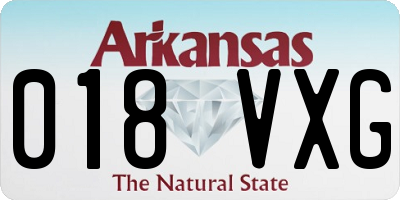 AR license plate 018VXG