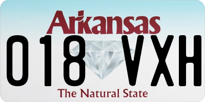 AR license plate 018VXH
