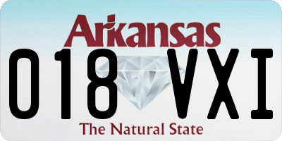 AR license plate 018VXI