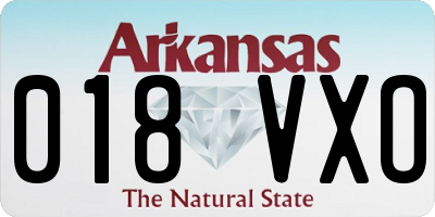AR license plate 018VXO
