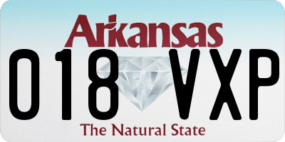 AR license plate 018VXP