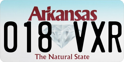 AR license plate 018VXR