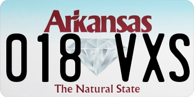 AR license plate 018VXS