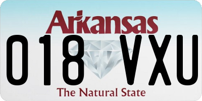 AR license plate 018VXU