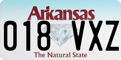 AR license plate 018VXZ