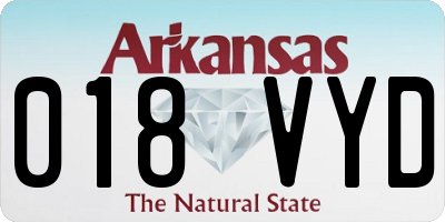 AR license plate 018VYD