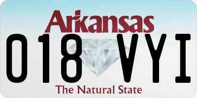 AR license plate 018VYI