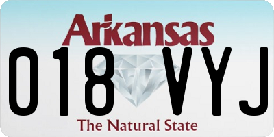 AR license plate 018VYJ