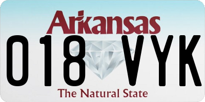 AR license plate 018VYK