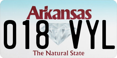 AR license plate 018VYL