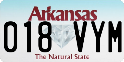 AR license plate 018VYM