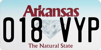 AR license plate 018VYP