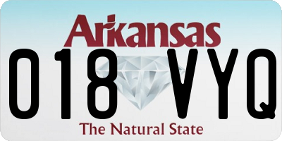 AR license plate 018VYQ