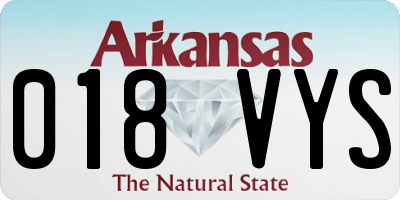 AR license plate 018VYS