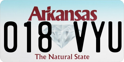 AR license plate 018VYU